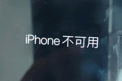 南雄苹果服务网点分享锁屏界面显示“iPhone 不可用”如何解决 